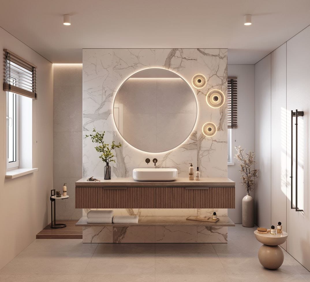 Bagno di design firmato 4 Emme, specialista in pavimenti e arredo bagno