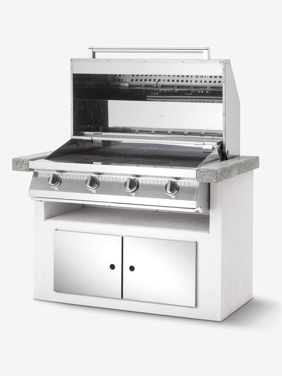 arredo giardino ad avella barbecue incasso acciaio 4 emme