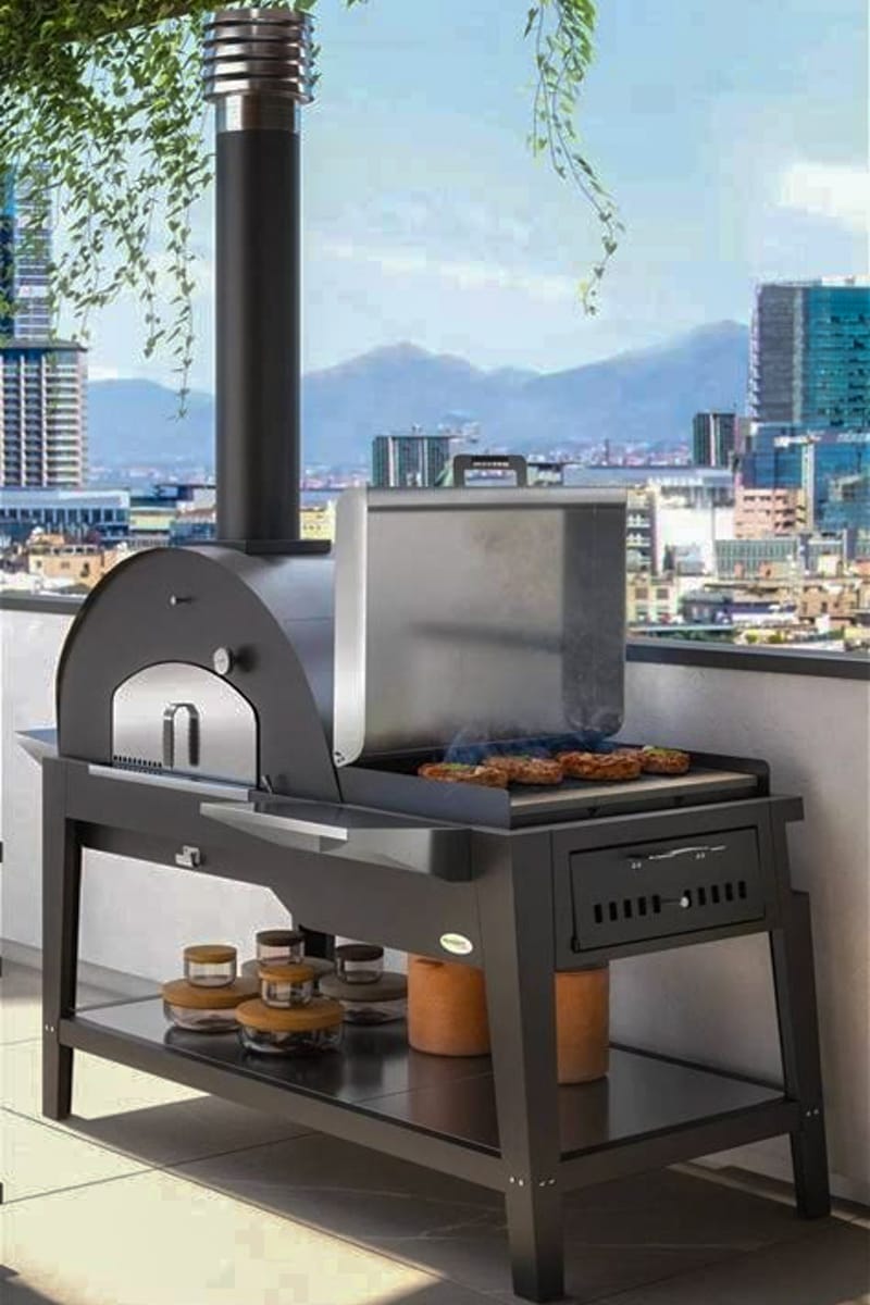 arredo giardino ad avella cucina esterno nera moderna 4 emme