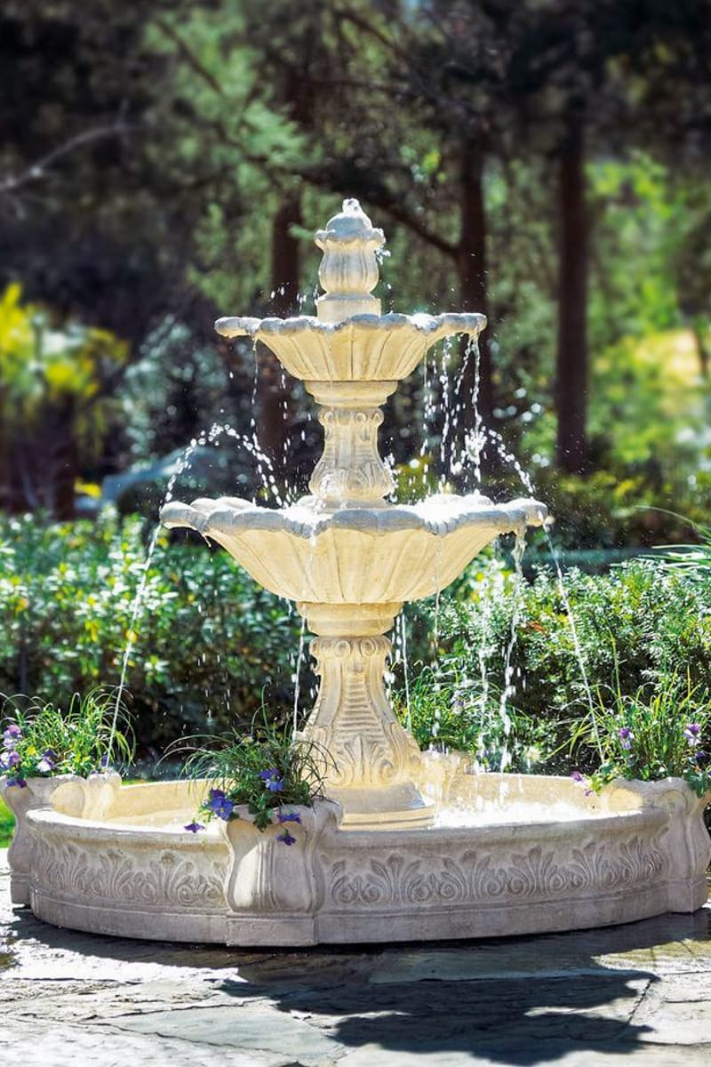 arredo giardino ad avella fontana classica zampilli 4 emme