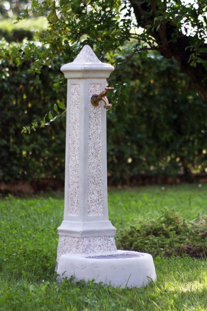 arredo giardino ad avella fontanella colonna graniglia 4 emme