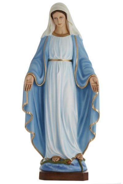 arredo giardino ad avella statua madonna colorata 4 emme