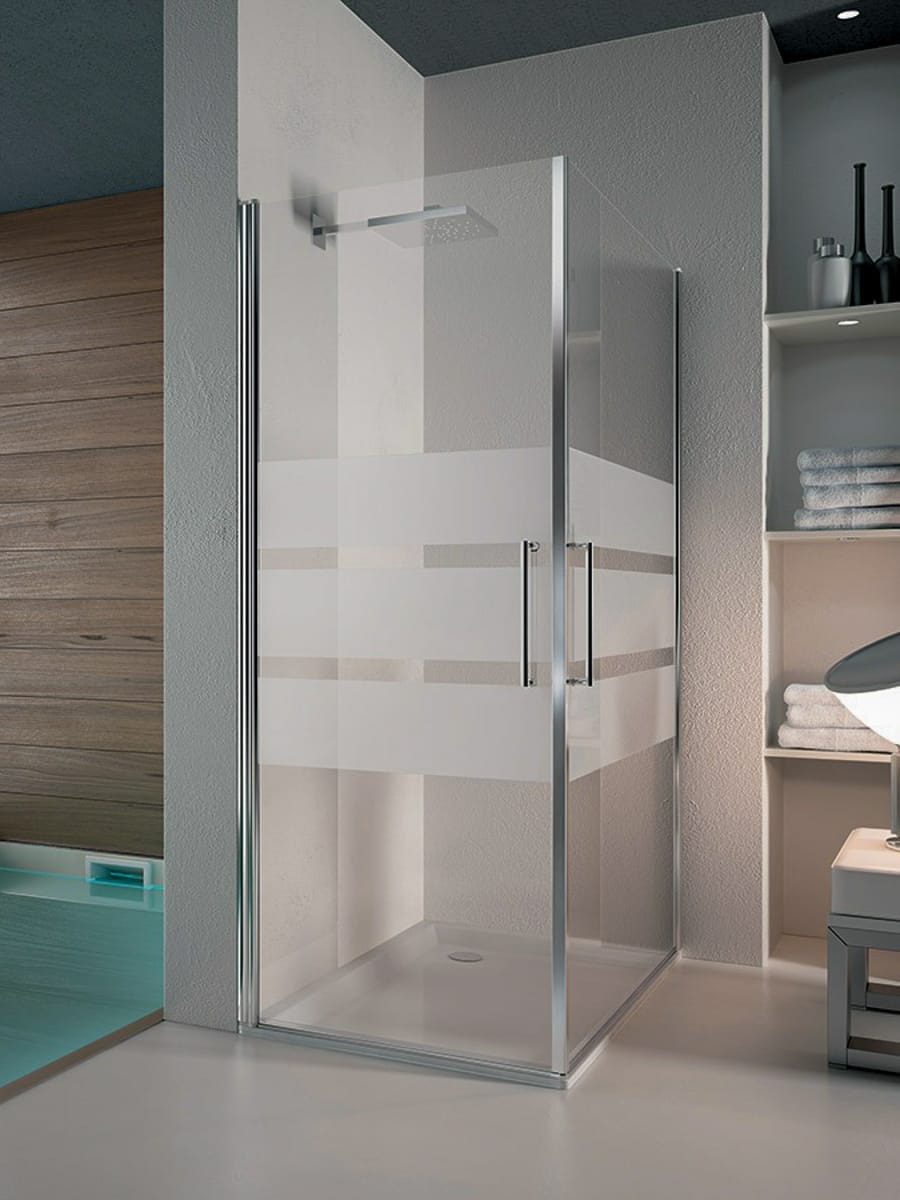 mobili bagno ad avella box doccia cristallo satinato fasce 4 emme