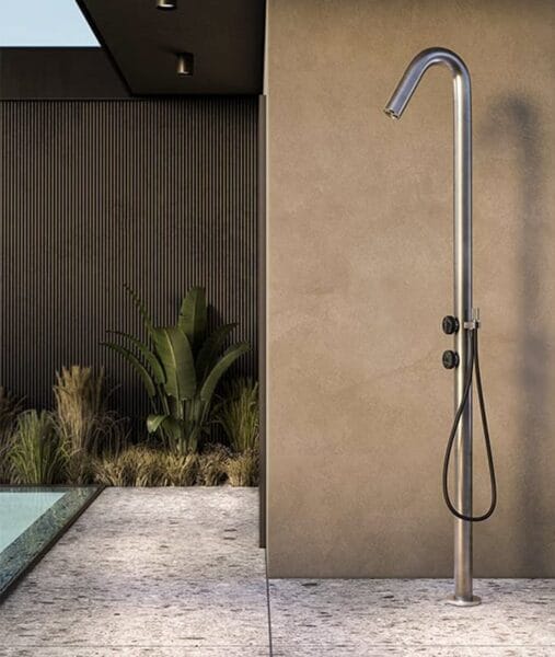 mobili bagno ad avella colonna doccia esterno acciaio 4 emme