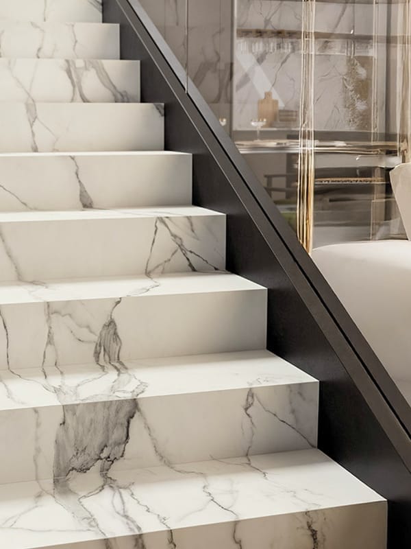 vendita pavimenti e rivestimenti avella gradini marmo bianco venato 4 emme