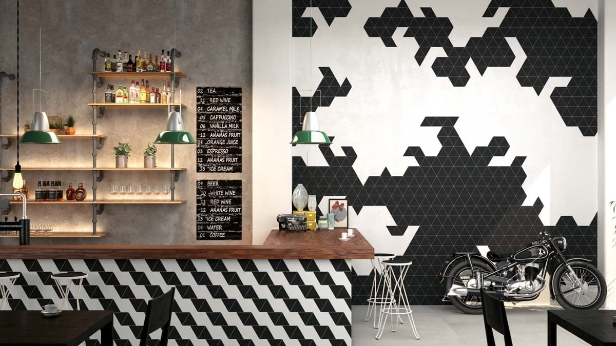 vendita pavimenti e rivestimenti avella mosaico esagonale bianco nero 4 emme