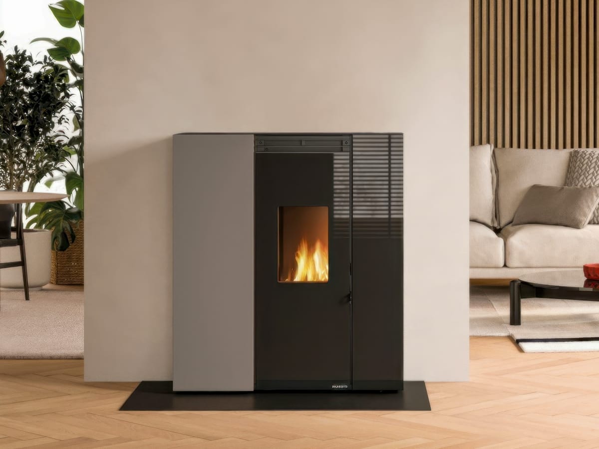 vendita stufe a pellet e camini ad avella stufa antracite compatta