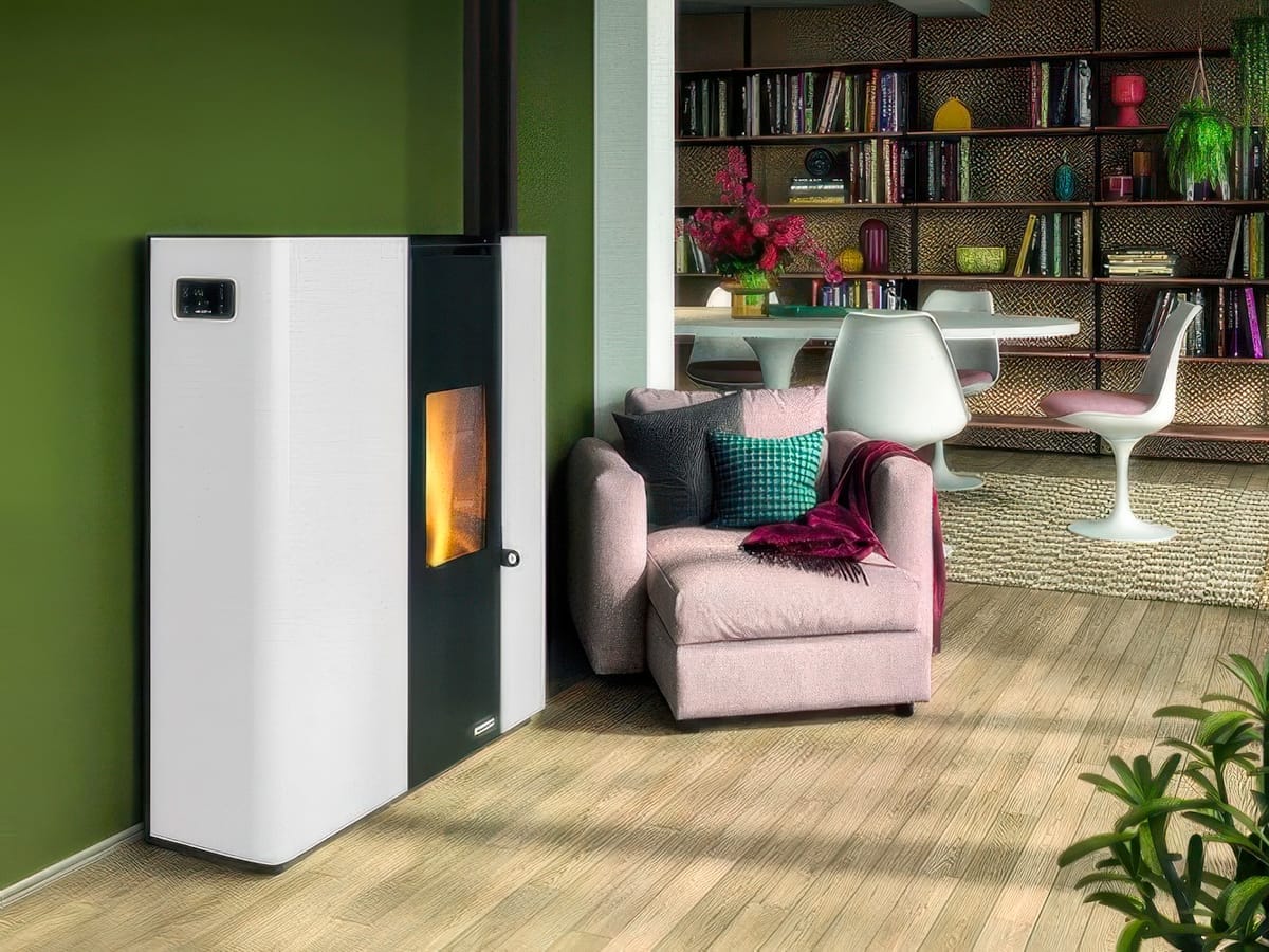 vendita stufe a pellet e camini ad avella stufa grigia vetro panoramico