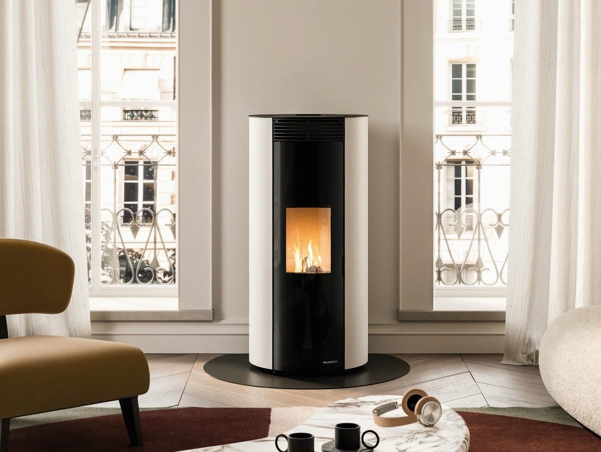 stufa a pellet Palazzetti Emily 9 kW disponibile allo show room 4 emme avella